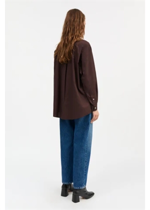 Edgar skjorte Dark Brown Skall Studio 